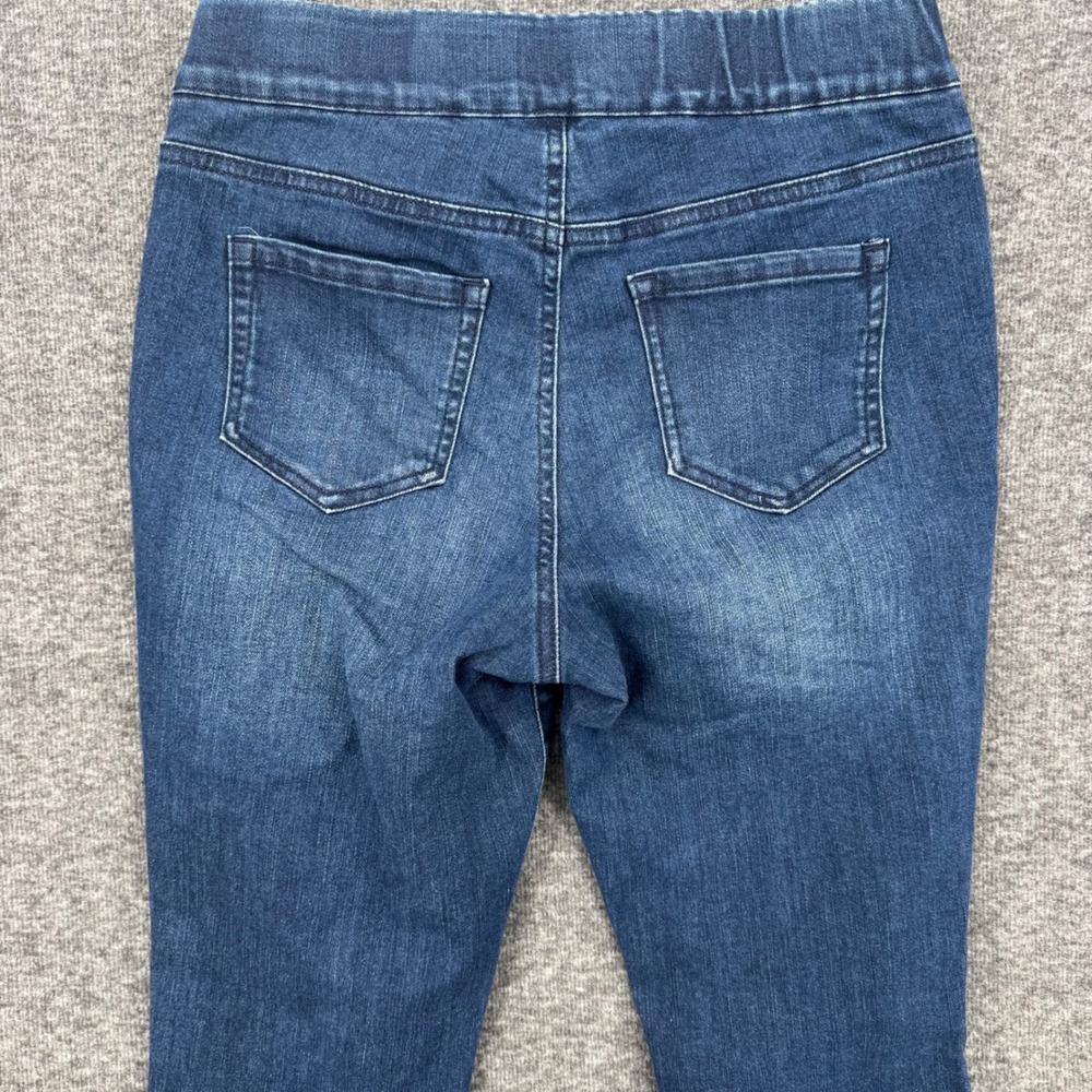 Crown & Ivy Petite Skinny Pull On Jeans Dark Wash Blue Size 10PR Jeggings - Picture 7 of 7